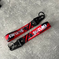 Шнурок для ключей с логотипом Suzuki, красный