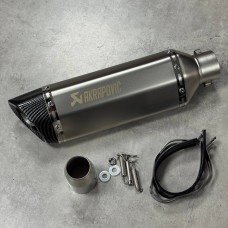 Прямоток Akrapovic лазерная гравировка + заглушка