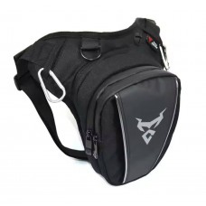 Сумка на бедро Motorbike black (grey logo)