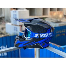 Шлем HD HF-806 Синий мат