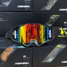 Мотоочки 100% ARMEGA HiPER Falcon 5 Black/Green + (rep.)