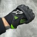 Мотоперчатки кожаные черно-зеленые Alpinestars M10 AC Glove
