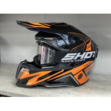 Шлем HD HF-806 оранжевый глянец
