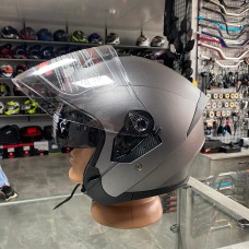 Открытый шлем W703 с очками, серый мат