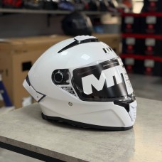 Мотошлем MT THUNDER 4 SV PURE A0 Gloss WHITE 2026
